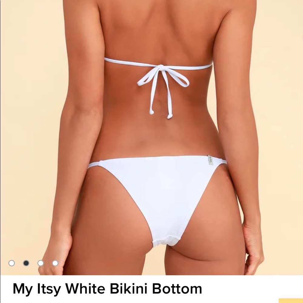 Rhythm white bikini bottom